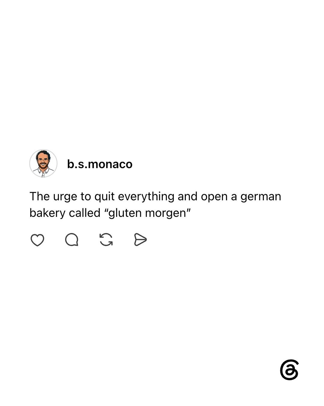 threads 게시물 이미지: The urge to quit everything and open Threads