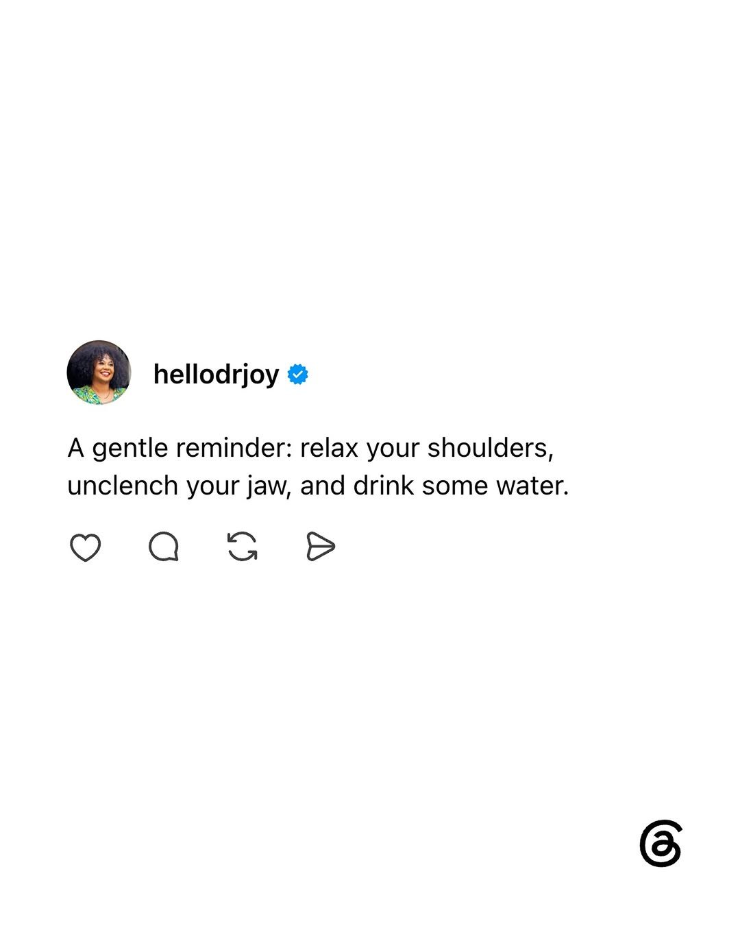threads 게시물 이미지: A few gentle reminders