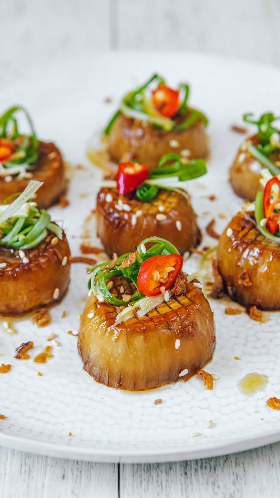 thrivingonplants 게시물 이미지: Maple Soy Mushroom 'Scallops' 🍄‍🟫 Comment...