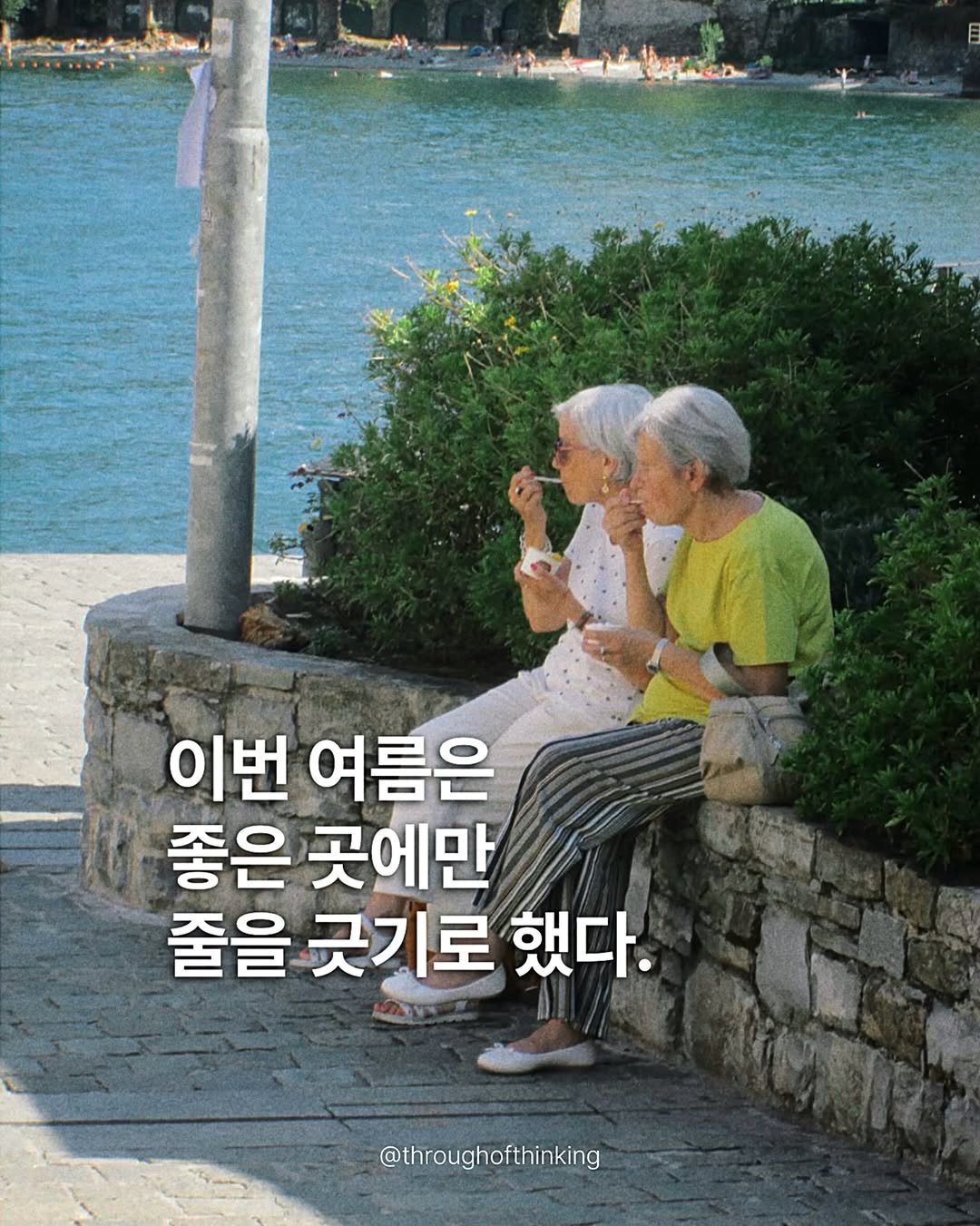 throughofthinking 게시물 이미지: 올 여름 무더위와 장마는 달력보다 조금 늦게 찾아왔다. 그 덕에 여유를 가지고 작년...