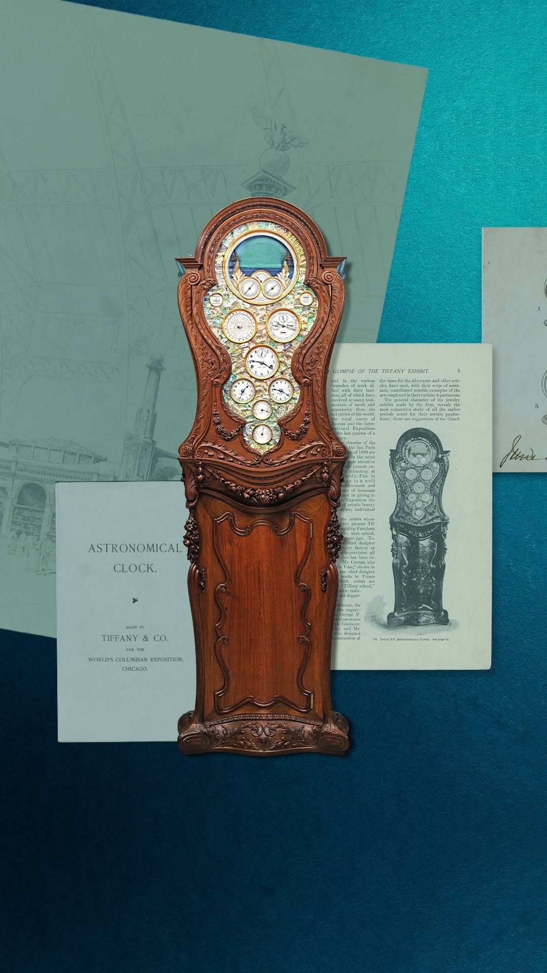 tiffanyandco 게시물 이미지: As the Tiffany Astronomical clock dial turns...