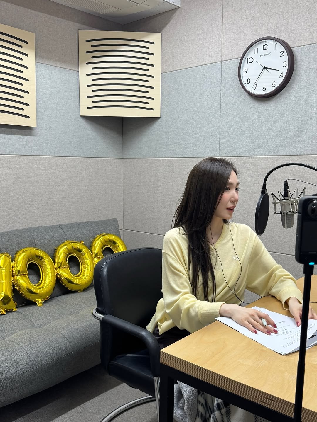 Photo by tiffany young on March 20, 2026. May be an image of studying, speaker, stereo, microphone, telephone, bureau, newsroom, office and text.