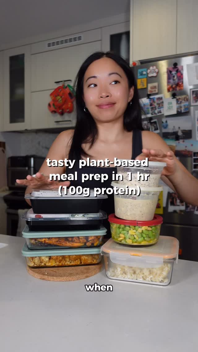 tifflovestofu 게시물 이미지: My Plant-Based Meal Prep (100g protein) => Hi!...