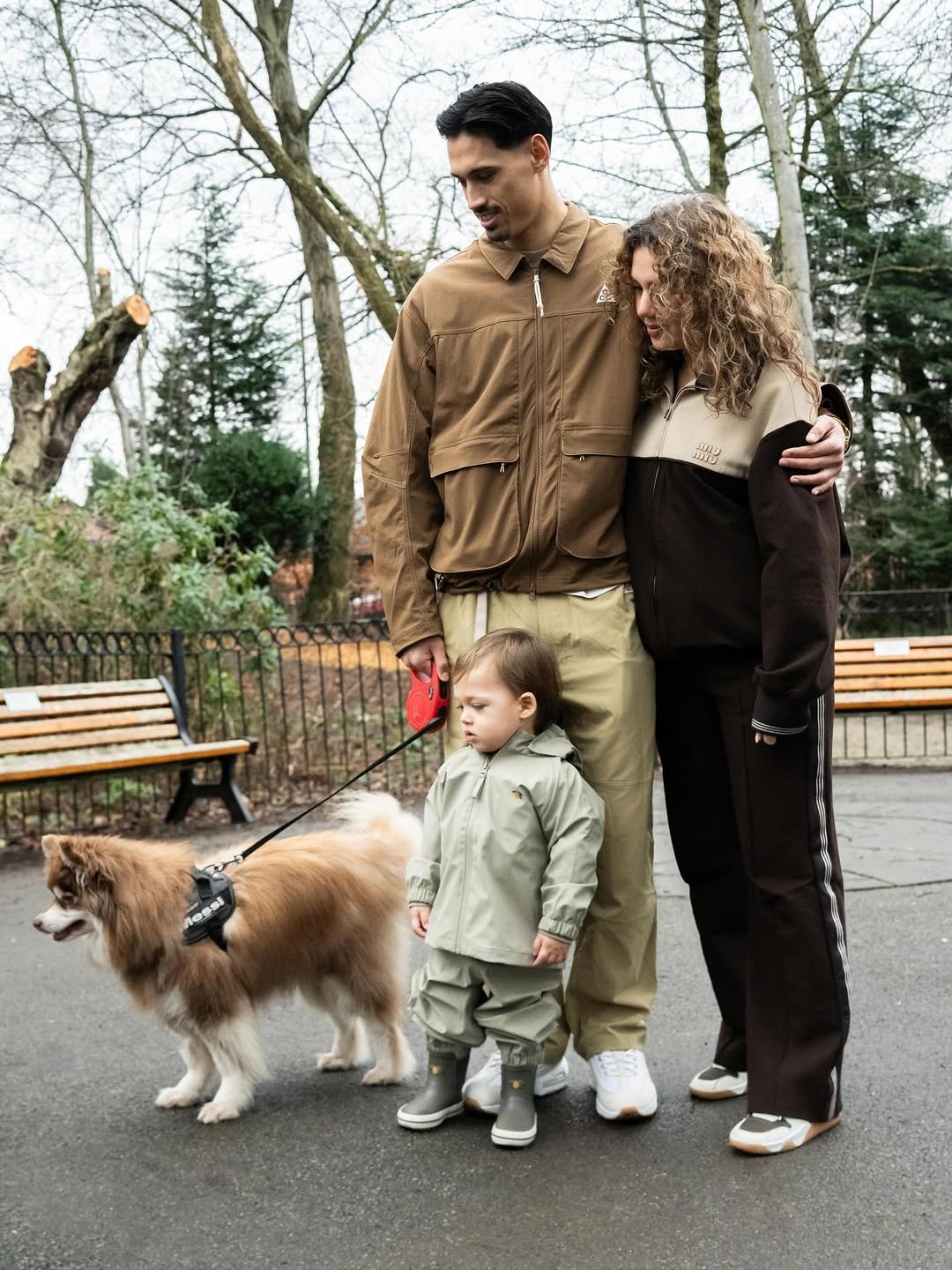 Photo shared by Tijjani Reijnders on January 30, 2026 tagging @mariinareijnders. May be an image of child, goosedown coat, parka, snowsuit, military uniform, raincoat, park and text.