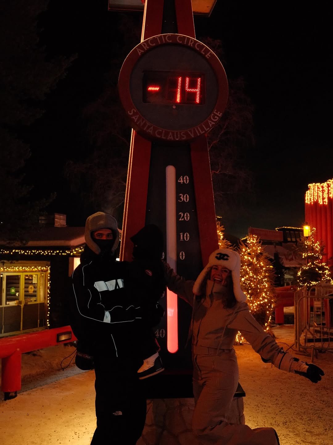 Photo shared by Tijjani Reijnders on December 24, 2025 tagging @mariinareijnders. May be an image of snowboarding, standing, parka, glasses, snowsuit, ski, ski slope and text.