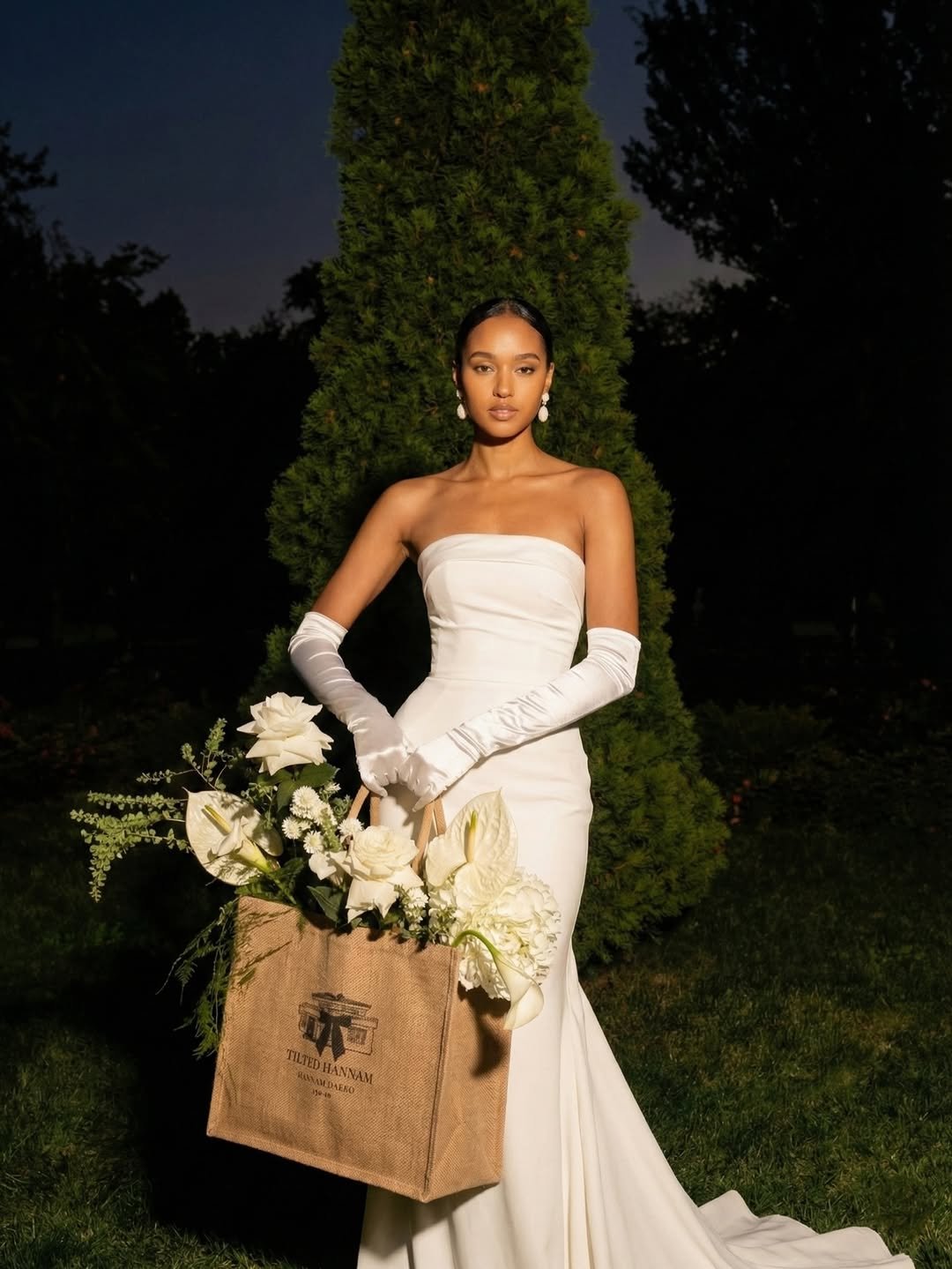 Photo by 틸티드 한남 on December 02, 2025. May be an image of gown, wedding and text.