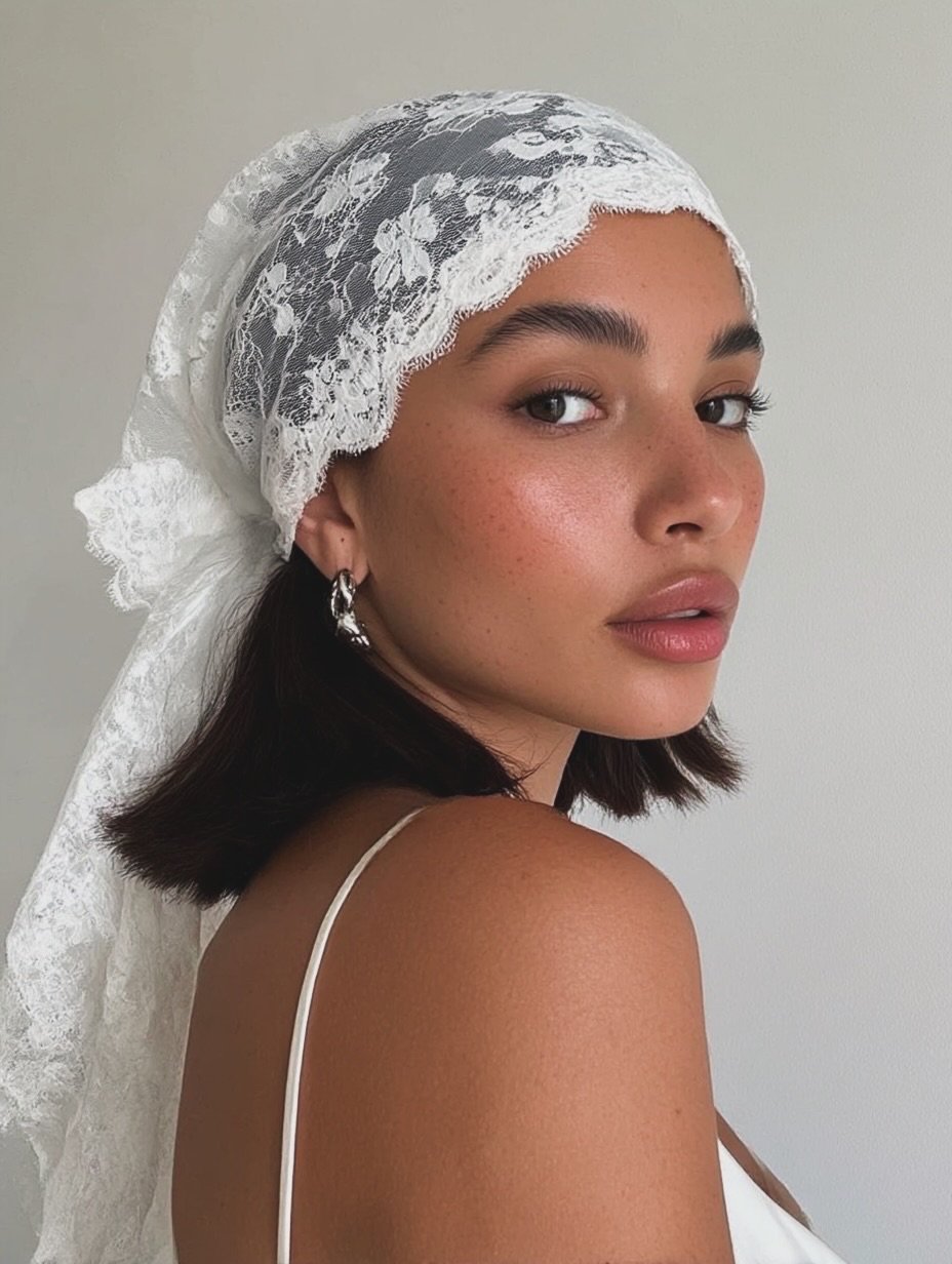 Photo by 틸티드 한남 on December 06, 2025. May be an image of headscarf, head covering, turban and text.