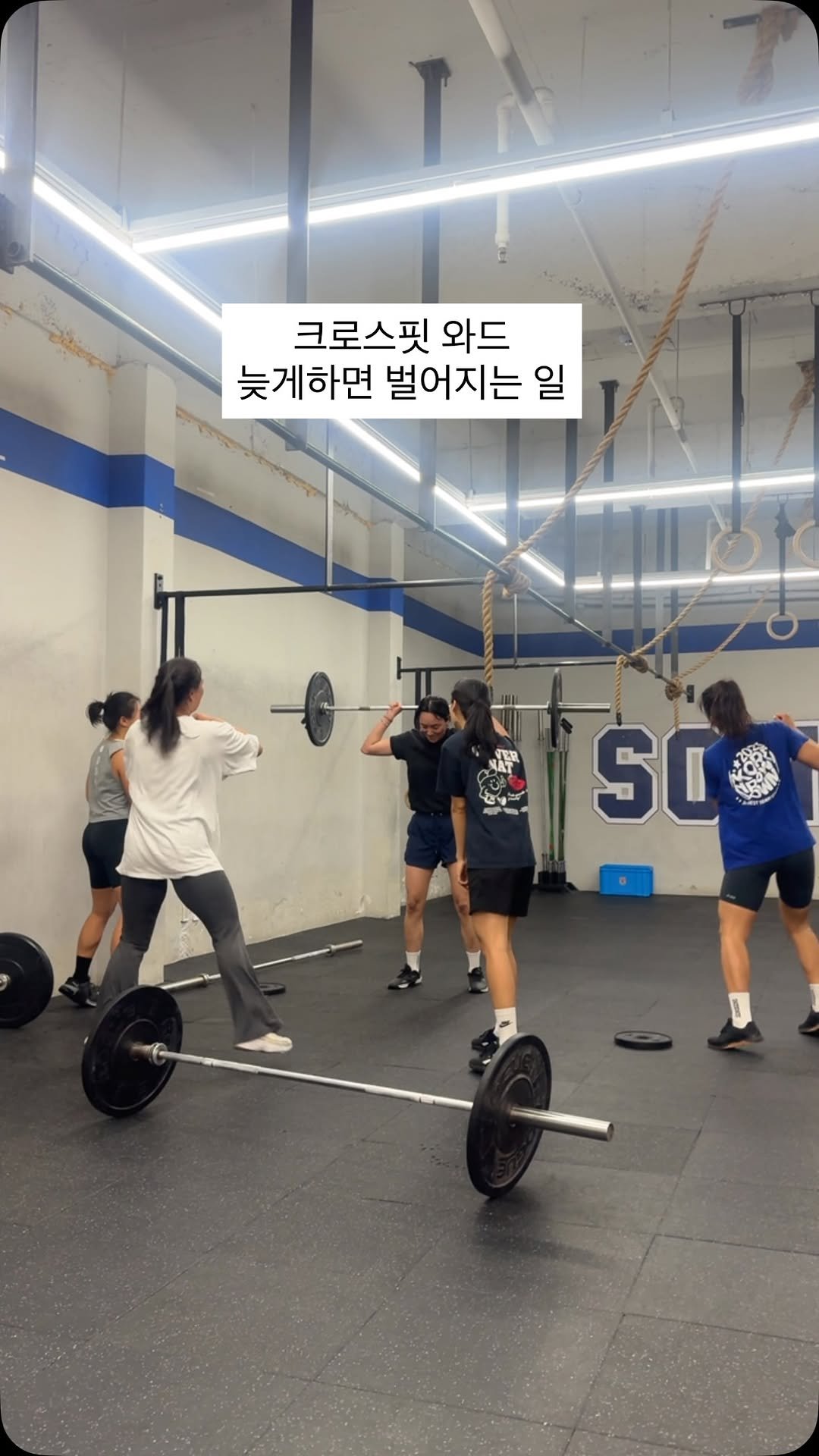 tipstagram2023 게시물 이미지: 와드 늦으면 생기는 일... 응원!!! #crossfit #크로스핏 #crossfitgirls