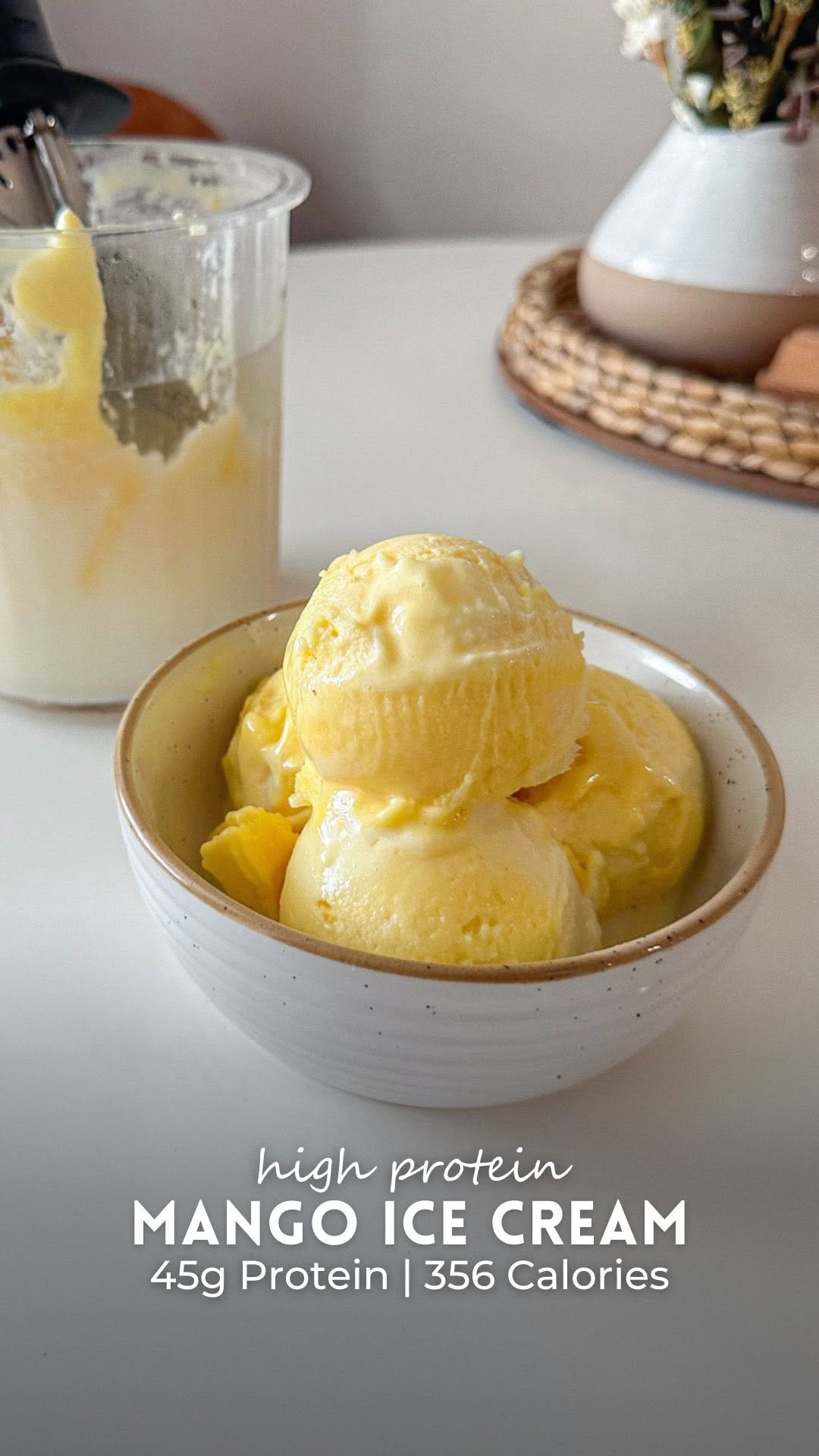 tishasveggieeats 게시물 이미지: This high-protein mango ice cream is the kind...