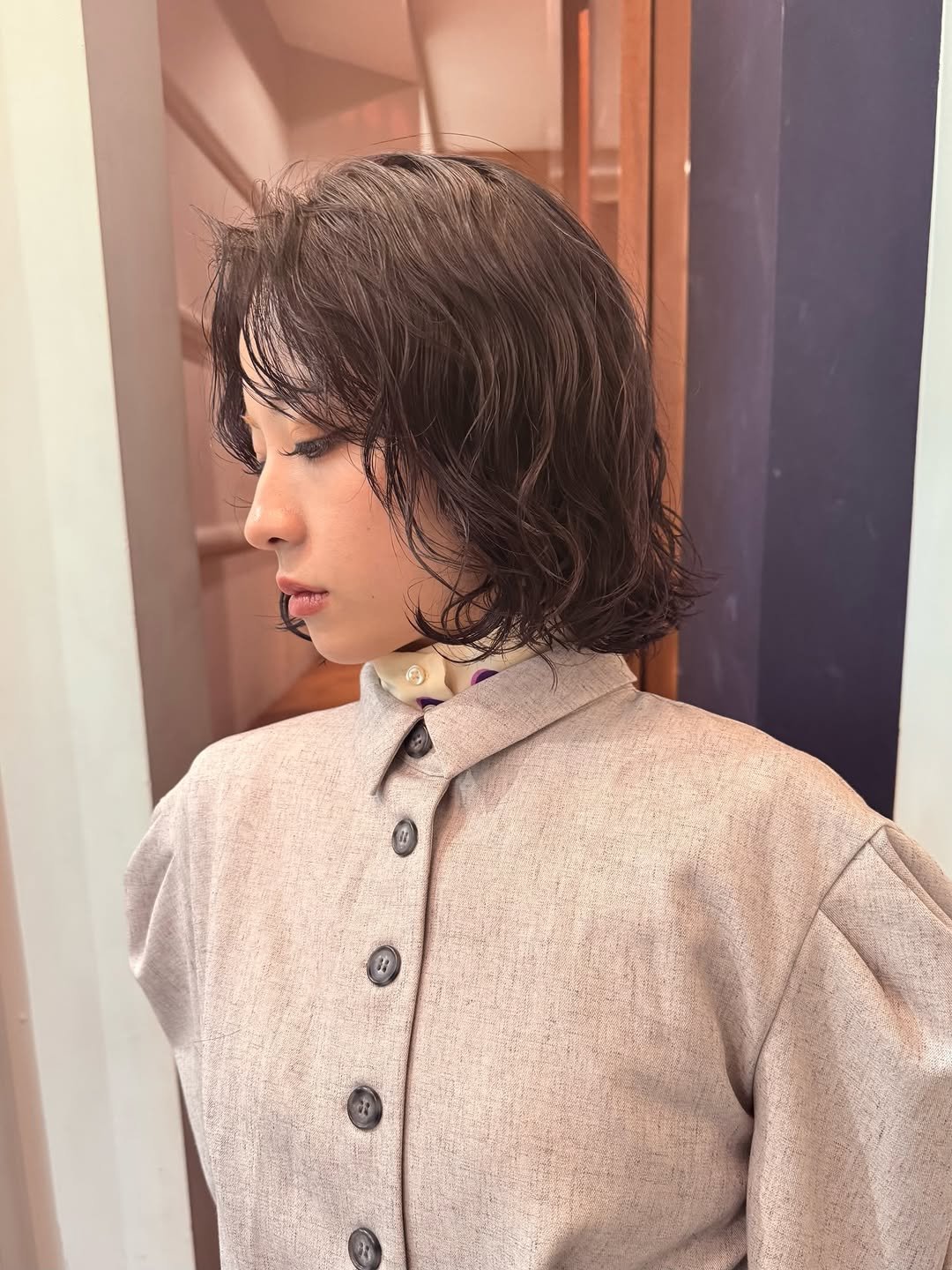 Photo shared by Hikaru Toma/ブリーチパーマ/パーマ/似合わせカット on January 07, 2026 tagging @to_ma.dab. May be an image of one or more people, hair and text.