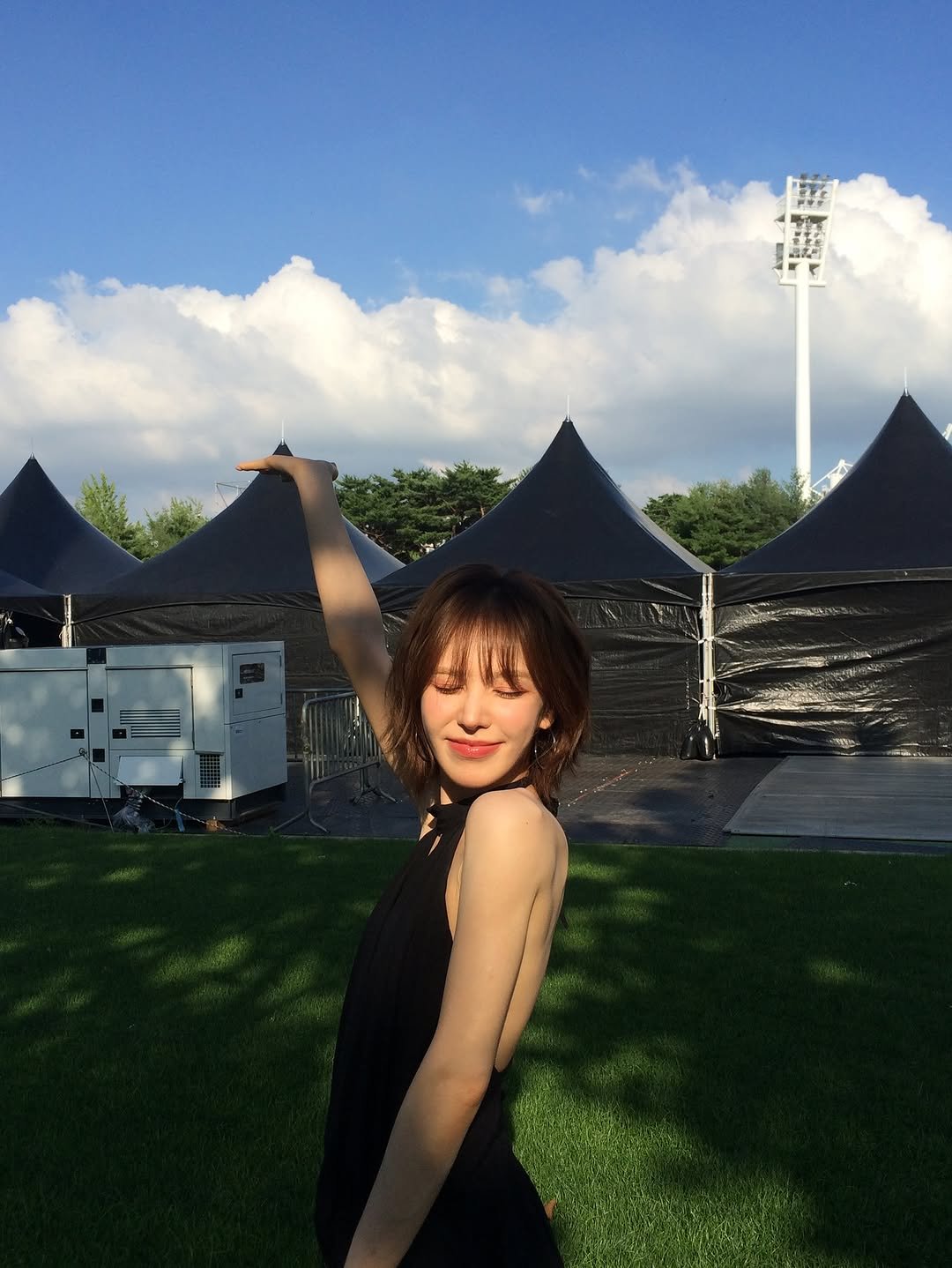 Photo shared by Wendy on June 29, 2025 tagging @youuu_o2, and @kitts_yuna. May be an image of 1 person, sundress and text.