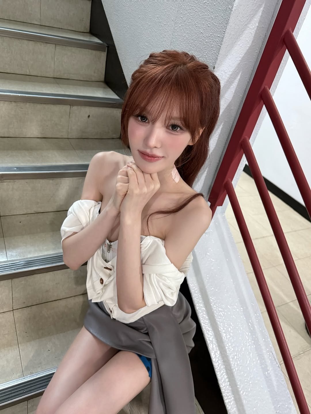 Photo by Wendy on September 17, 2025. May be an image of 1 person, costume, miniskirt and text.