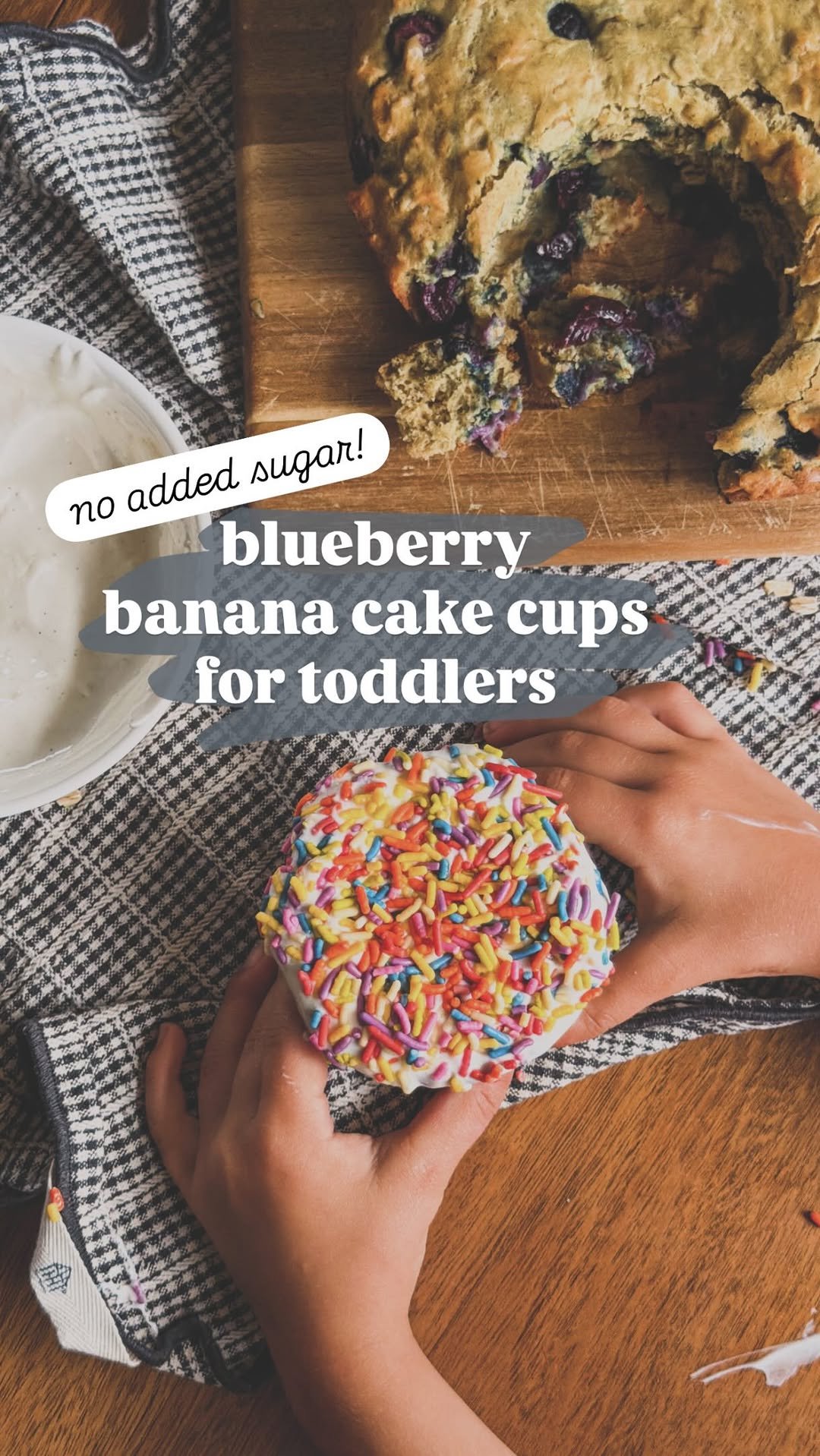 toddlerdietitiantiff 게시물 이미지: Follow & comment ‘CAKE’ to make this 🫐🍌 cake +...