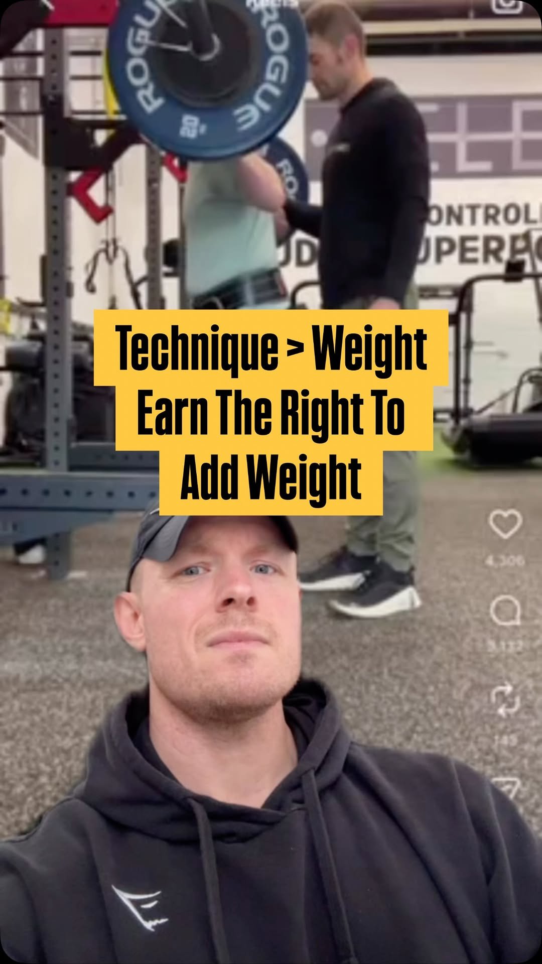 tombaileypt 게시물 이미지: You Must EARN THE RIGHT To Add Weight To The...