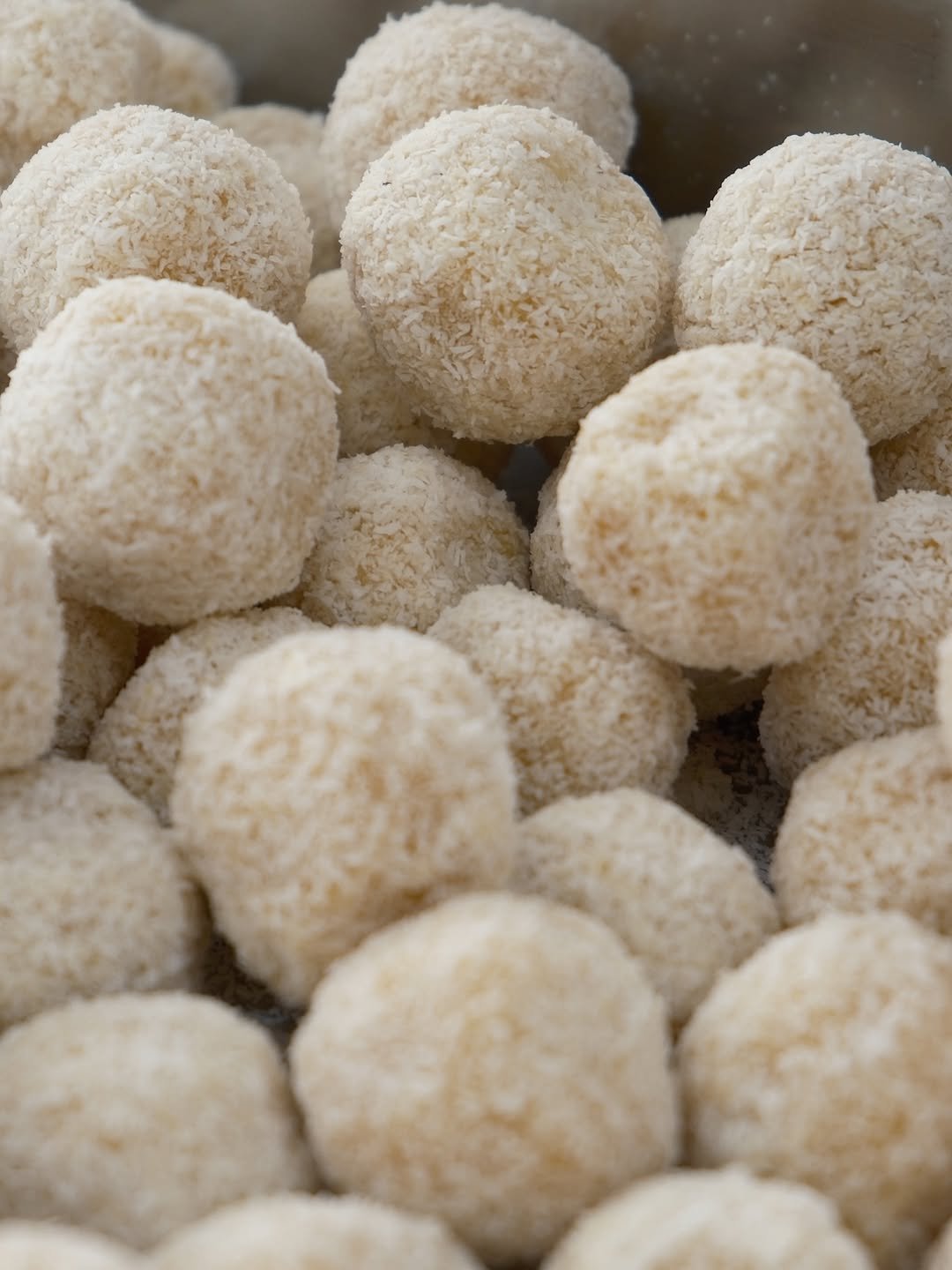 Photo shared by 톰리프 (Tomlif) on December 16, 2025 tagging @tomlif_official. May be an image of coconut macaroon, powdered sugar and text.