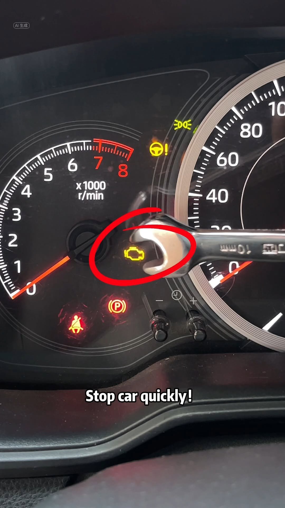 tonggeshuoche 게시물 이미지: How to get rid of the check engine light for free?#car