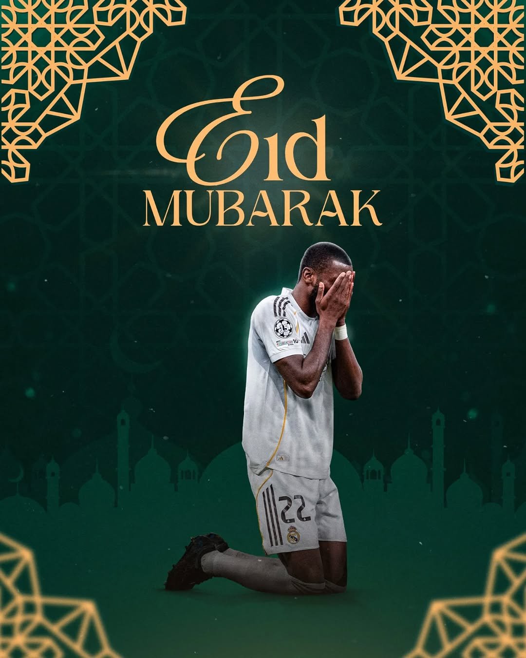 Photo by Antonio Rüdiger on March 19, 2026. May be an image of poster, stadium and text.