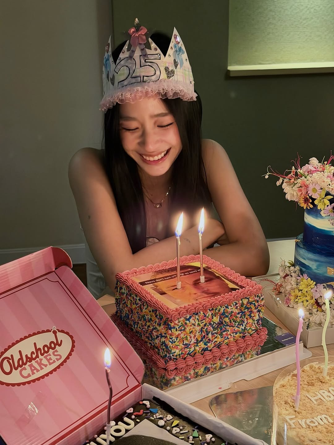 Photo by ตู / t u on November 06, 2025. May be an image of cake, candle and text.