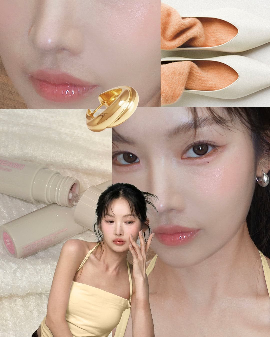 Photo by Deep as if indifferent, Tooq 투크 on December 01, 2025. May be an image of one or more people, makeup, hair, hand cream and text.