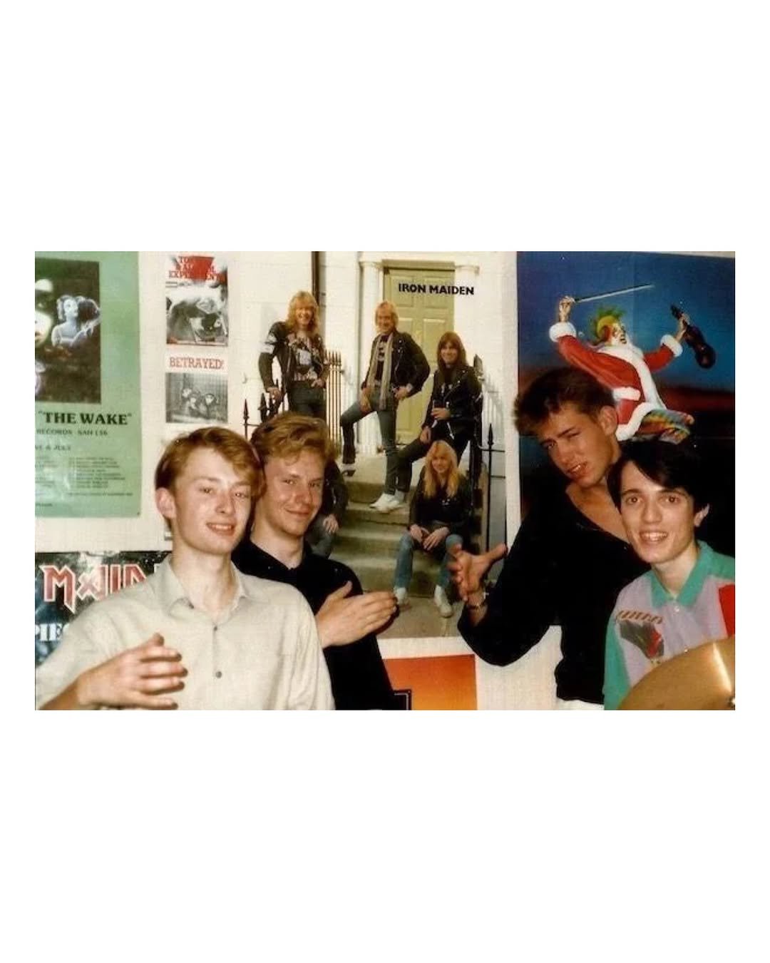 Photo by 탑스터 on November 08, 2025. May be an image of polaroid, poster, portable cassette player and text that says 'IRON MAIDEN BETRAYED "THE THEWAKE WAKE RECONOS SAMESS M'.