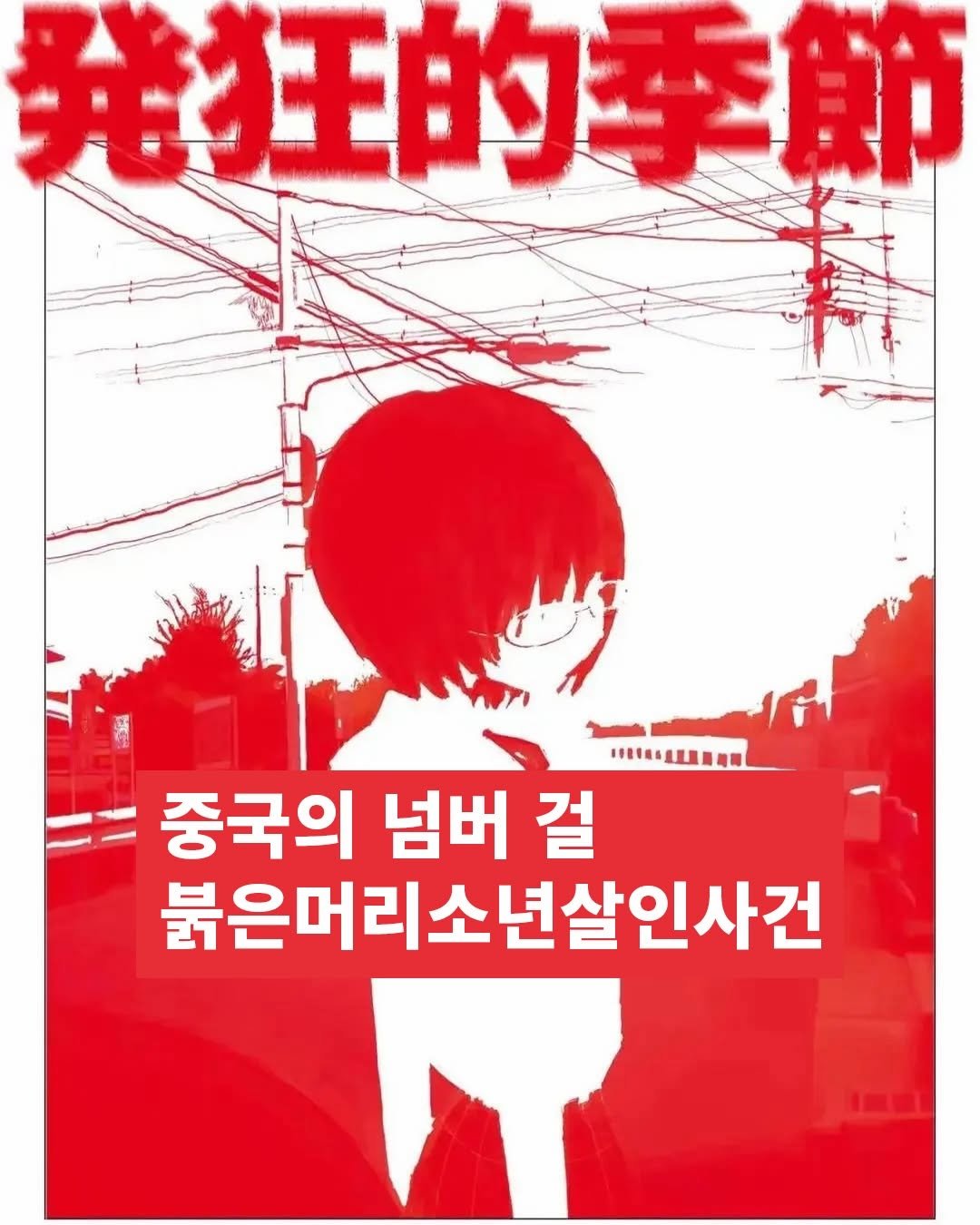Photo by 탑스터 on December 18, 2025. May be an illustration of poster, book and text that says '老狂的季節 狂的 川国草草工山業 중국의 넘버 중국의넘버걸 걸 붉은머리소년살인사건'.