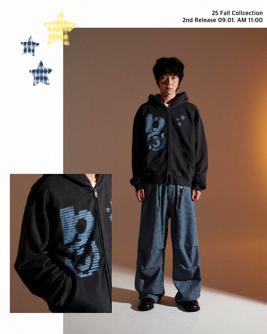 Photo by 트래블 공식 인스타그램 TRAVEL on August 29, 2025. May be an image of sweatpants, sportswear, parka and text.