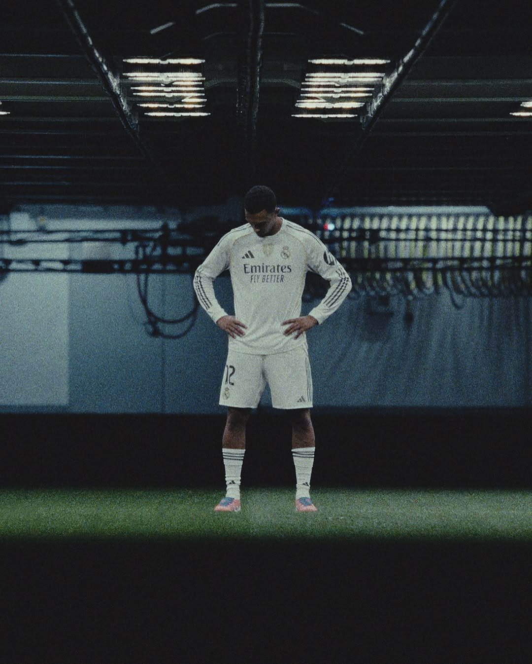 Photo by Trent Alexander-Arnold in Bernabéu with @realmadrid, and @adidasfootball. May be an image of football, soccer, cleats, ball, stadium and text.