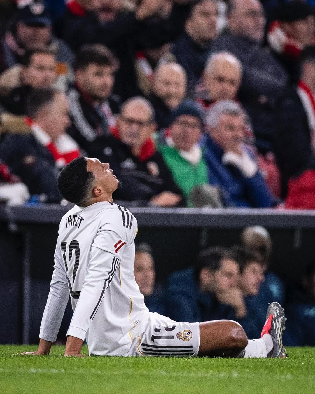 Photo by Trent Alexander-Arnold on December 05, 2025. May be an image of football, soccer, crowd, stadium and text that says 'AFT'.