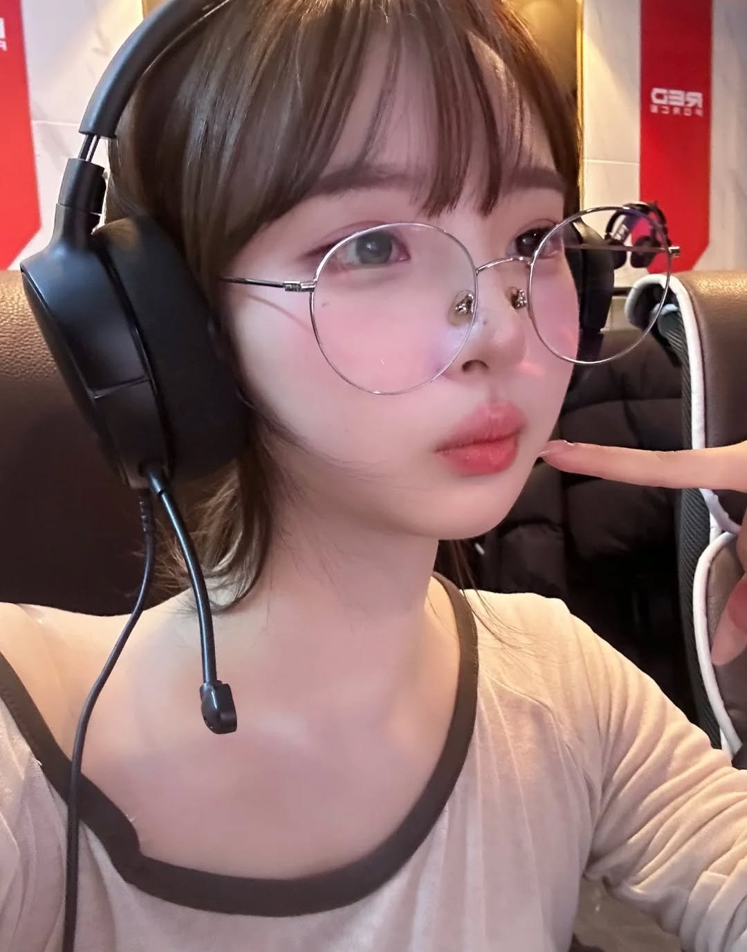 Photo shared by tripleS HOUSE on March 30, 2026 tagging @triplescosmos. May be an image of one or more people, hair, eyeglasses and text.