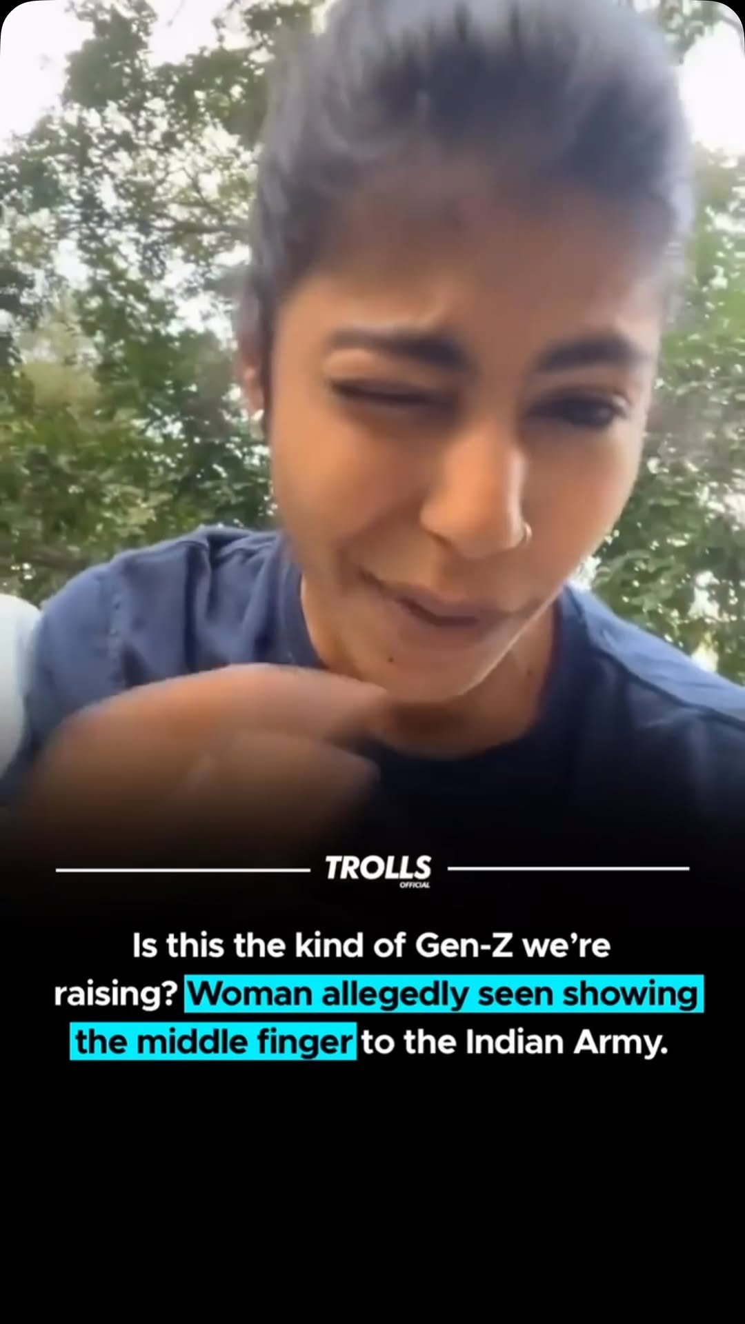 trolls_official 게시물 이미지: A viral video allegedly shows a woman making...
