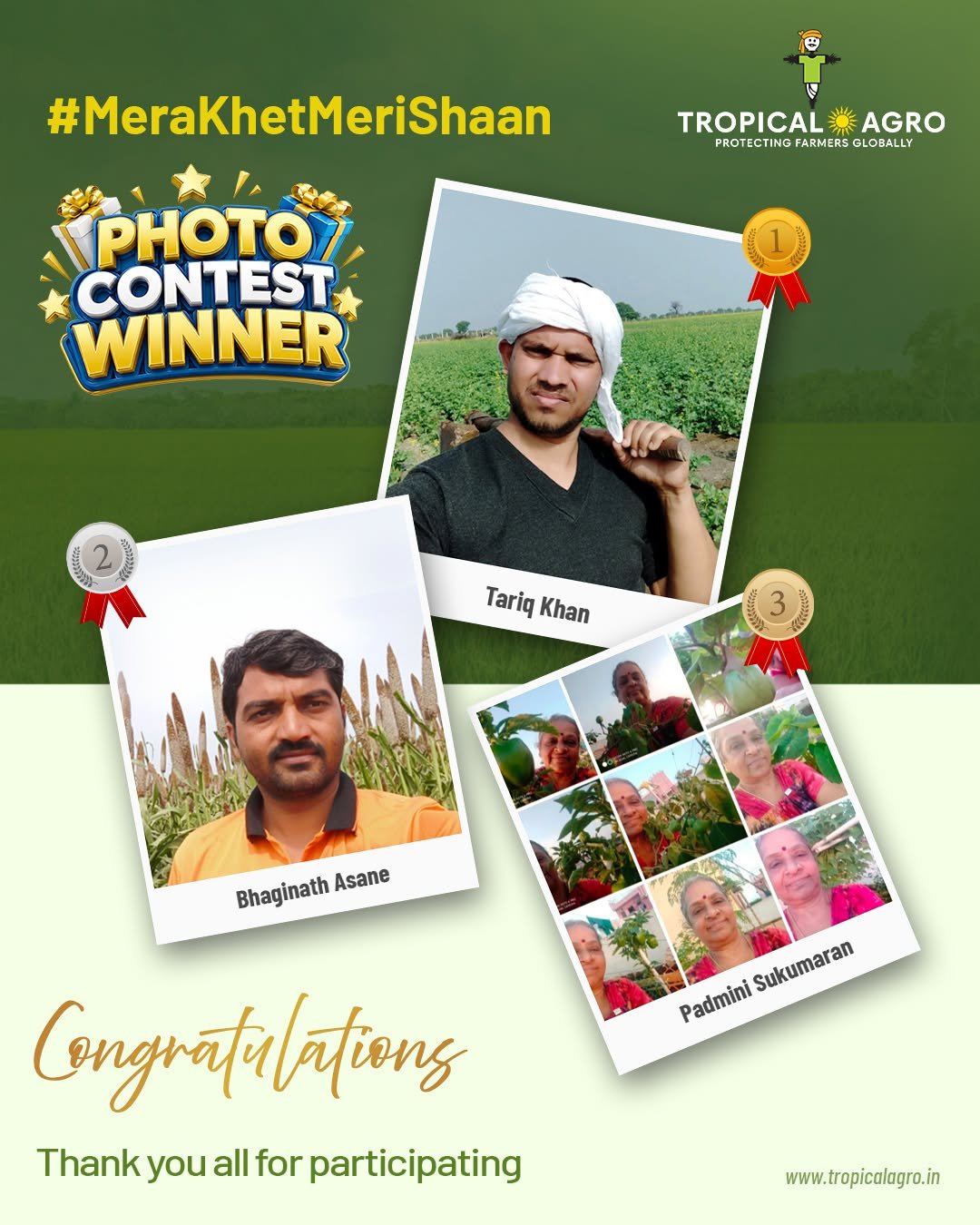 tropicalagrosys 게시물 이미지: 🎉 Congratulations to all the winners of...