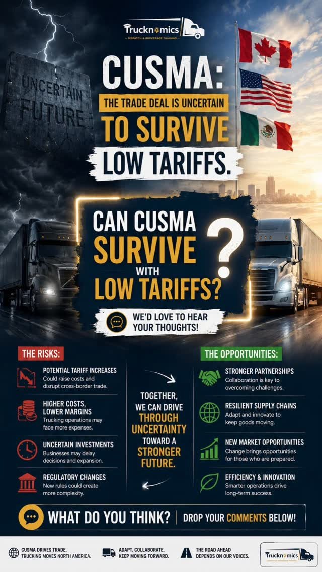 truck_nomics 게시물 이미지: CUSMA has played a major role in keeping...