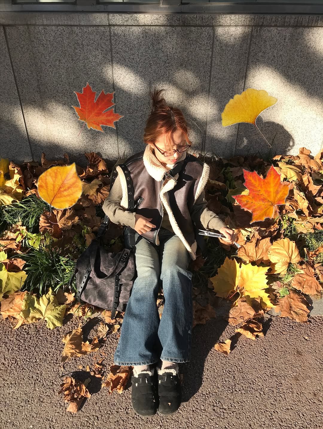 Photo by 또킹 👑 | 패션템 추천 | 데일리룩 코디 on November 10, 2025. May be an image of maple leaves and text.