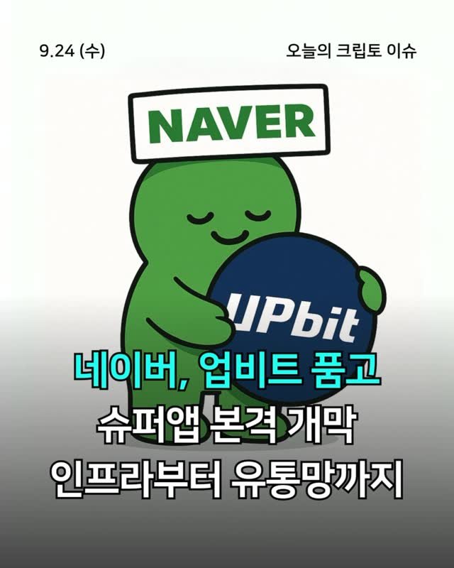 tuding_official 게시물 이미지: 📍네이버, 업비트 품고 슈퍼앱 본격 개막! 인프라부터 유통망까지

네이버파이낸셜과...