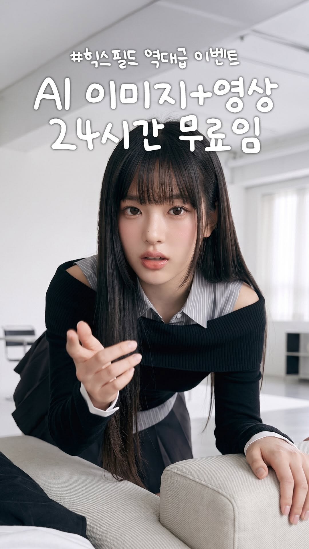 tuisy.design 게시물 이미지: 엥 무제한 무료라고? (진짜임)
힉스필드가 오늘 딱 24시간동안
신규 가입자에게...
