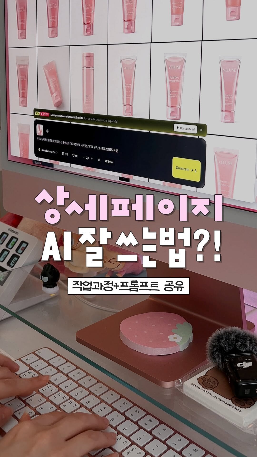 tuisy.design 게시물 이미지: 🩷무조건 쓰는 상세페이지 연출컷 tip

상세페이지 만들때 AI로
예쁜 고퀄 연출컷...