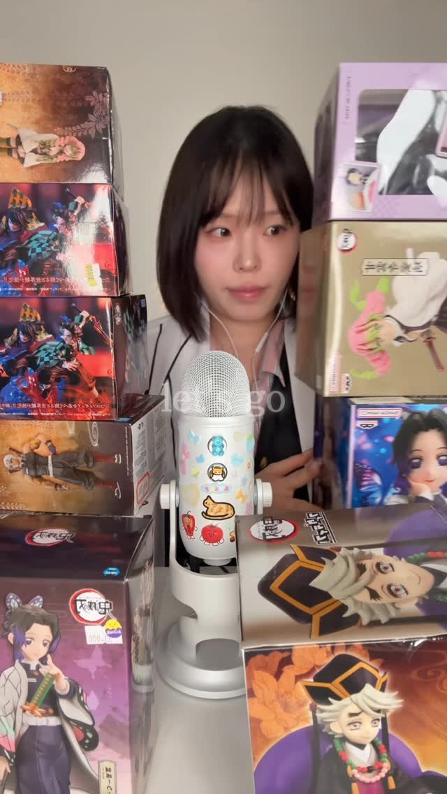 twoarmzzang 게시물 이미지: 40만원어치 귀멸의 칼날 피규어 언박싱 asmr