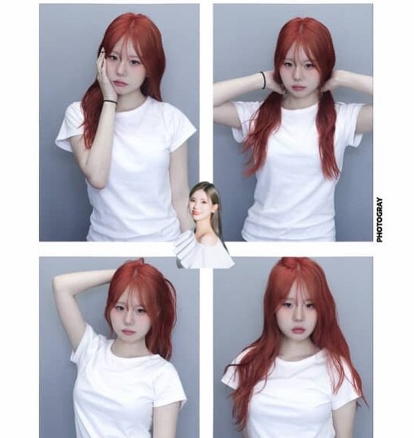 Photo by 홍대미용실 우아한헤어 합정점 나라 부원장 | 홍대탈색 홍대솜브레 홍대염색 옴브레 디자인탈색 전문 on August 20, 2025. May be an image of 4 people, bangs, braids, top and text.