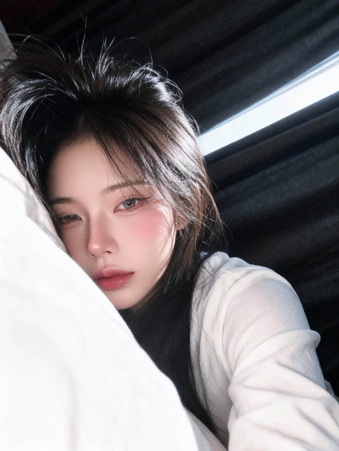 Photo shared by 유빈 on January 22, 2026 tagging @meitu.kr. May be an image of one or more people, hair and text.