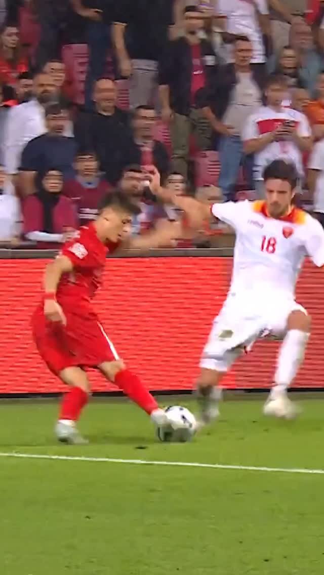 uefaeuro 게시물 이미지: Arda Güler sending the defender flying 😵‍💫