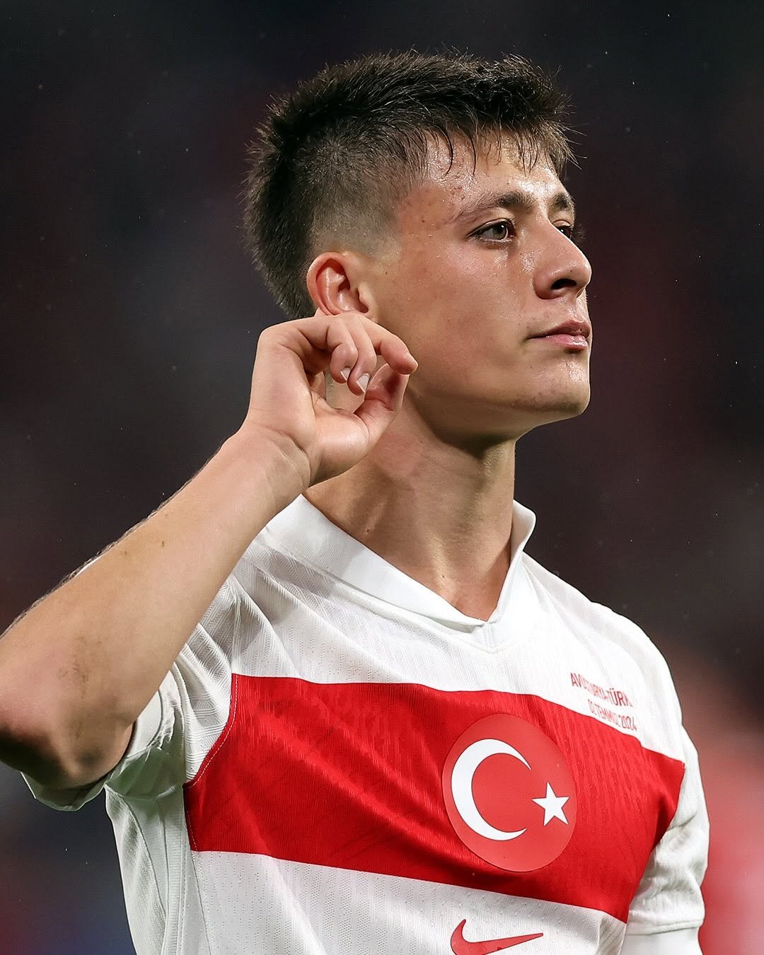 Photo shared by UEFA EURO on February 23, 2026 tagging @ardaguler, and @uefamensyouth. May be an image of football, soccer, stadium and text.