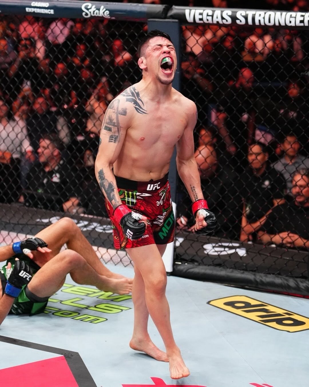 Photo shared by UFC on February 23, 2026 tagging @theassassinbaby. May be an image of ‎text that says '‎CASN CEЛw Stake VEGAS STRONGE UFC com ک P‎'‎.