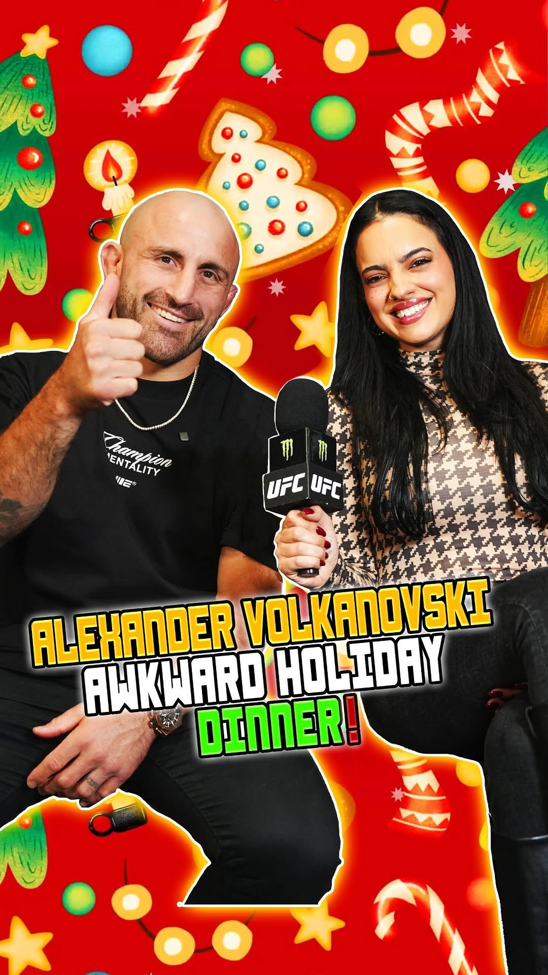 ufc 게시물 이미지: Alexander Volkanovski has no enemies LOL ❤️🎄🎅🏼...