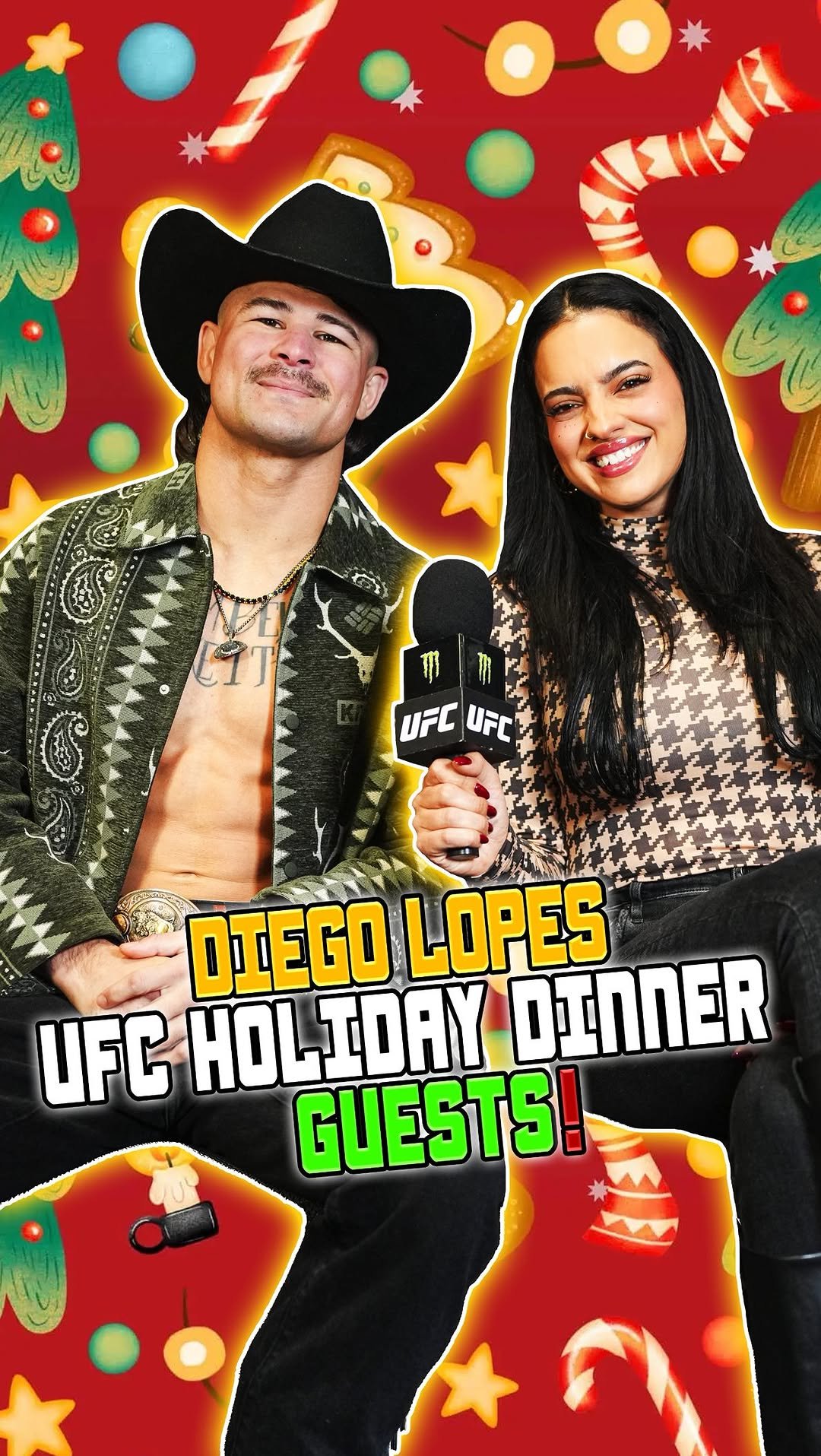 ufc 게시물 이미지: What do you think Diego Lopes answers? 🎄🎁😂...