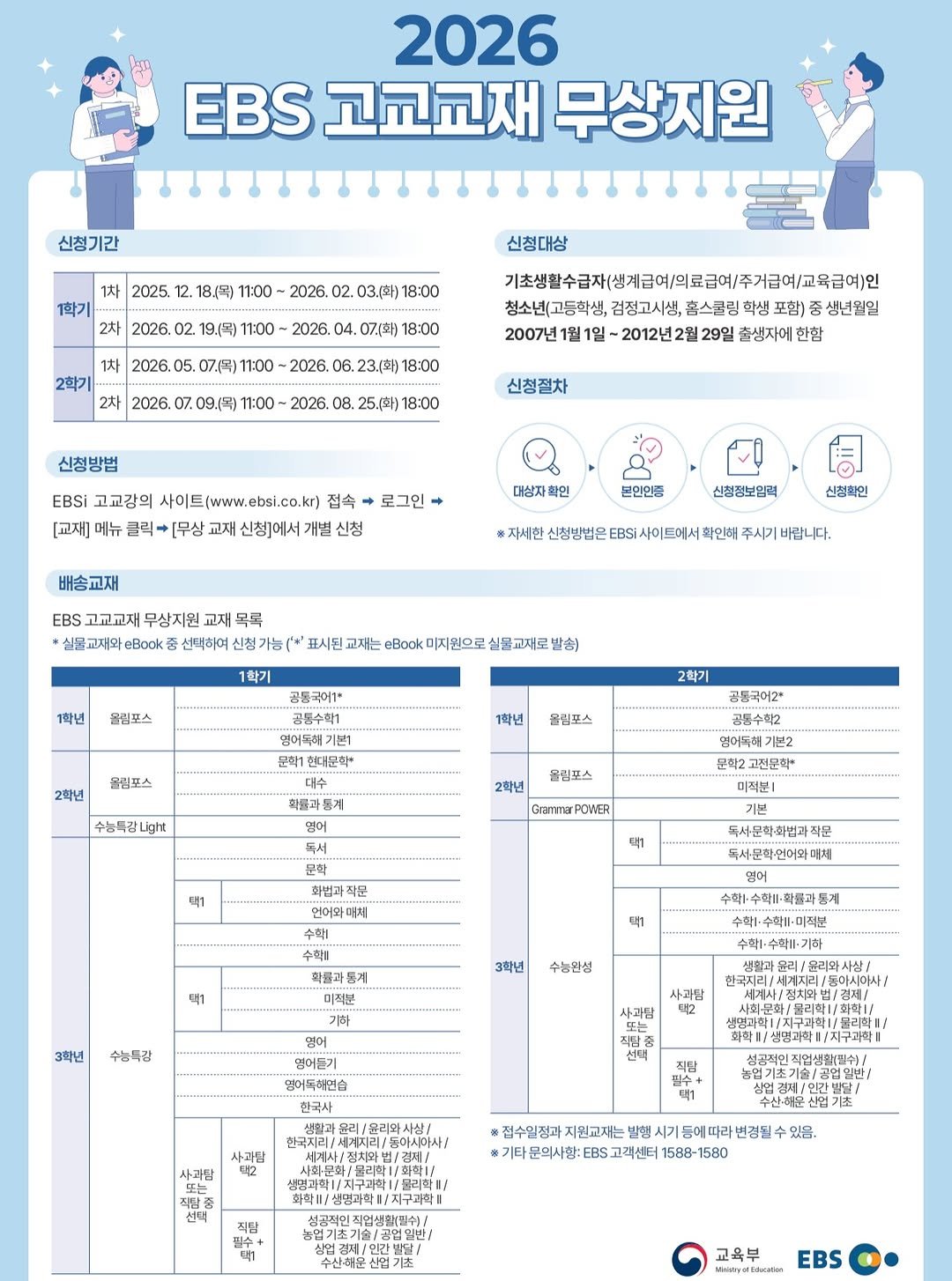 ulsancity 게시물 이미지: EBS 강의로 공부를 하고 싶은데, 책값이 고민이신가요? 🤔

걱정 마세요. 지원이...