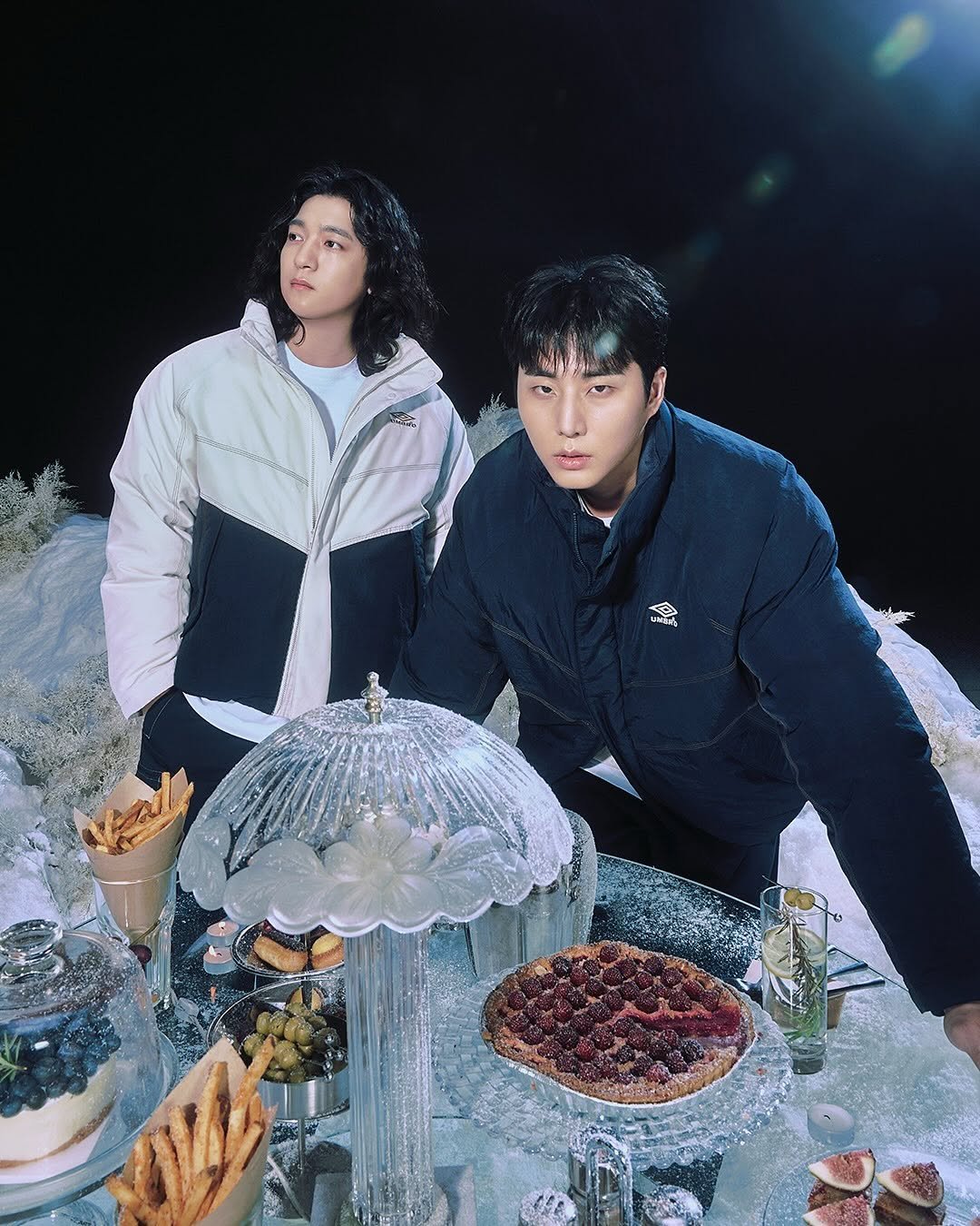 Photo shared by 엄브로 코리아 on November 18, 2025 tagging @day6kilogram. May be an image of goosedown coat and text.