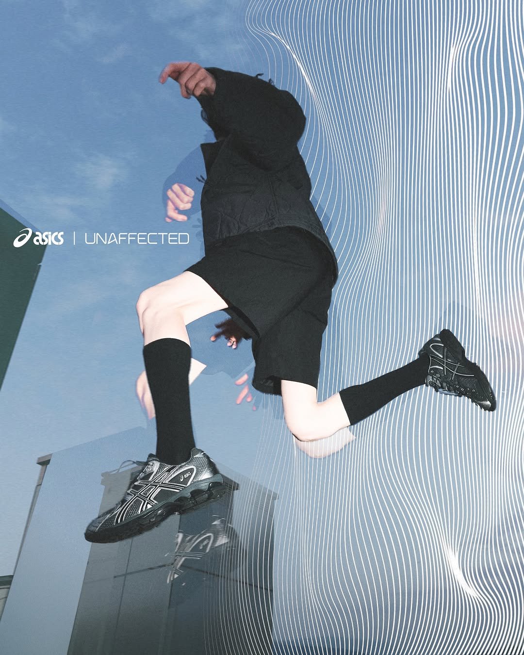 Photo shared by UNAFFECTED® on November 04, 2025 tagging @asics_sportstyle_kr, and @unaffected.official. May be an image of skateboard and text that says 'asics S|UNAFFECTED | UNAFFECTED'.