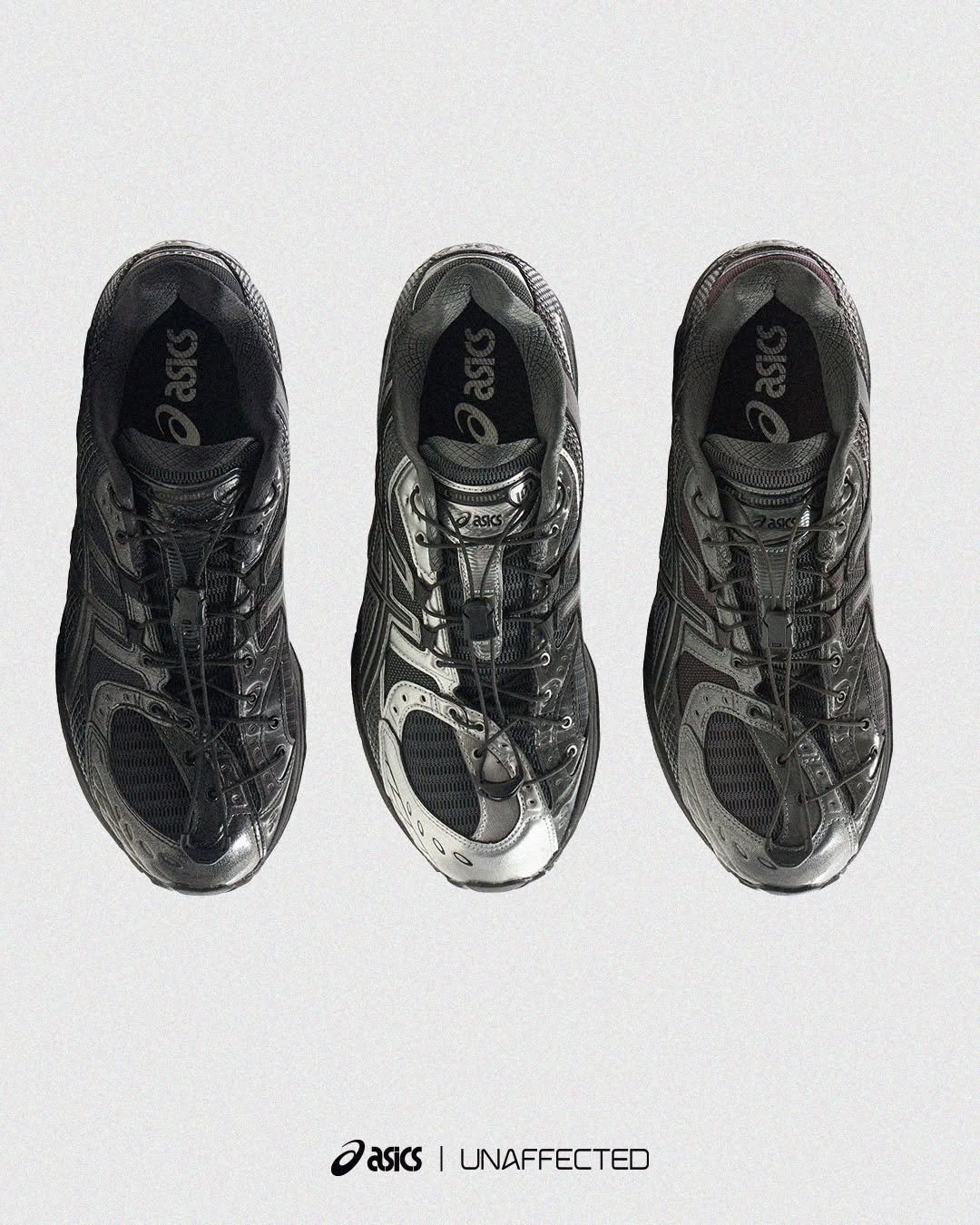 Photo shared by UNAFFECTED® on November 06, 2025 tagging @asics_sportstyle_kr, @fr8ight, and @asicskr. May be an image of shoes and text.