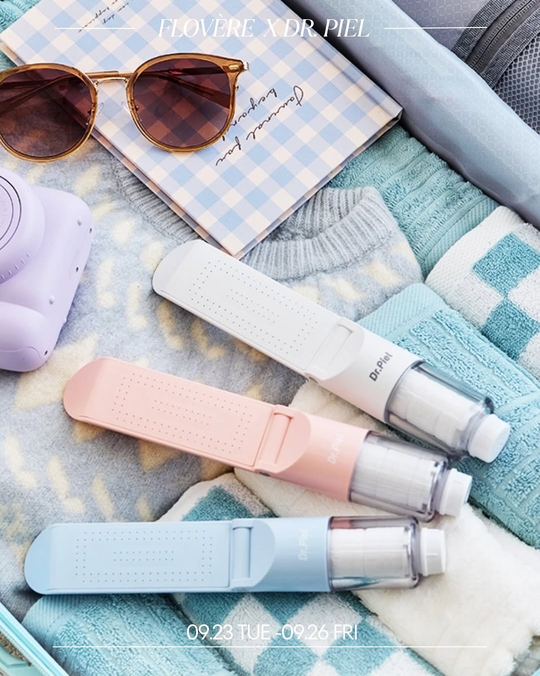 Photo shared by 플로베 | Flovère Life Studio on September 25, 2025 tagging @unane_home. May be an image of ‎digital watch, thermostat, strap, water bottle, timer and ‎text that says '‎snt FLOVERE XDR FLOVEREXDRPIEL PIEL romrang سسسسمسسا ممه مم Dr. Dr.Piel Dr Piel iel 09.23 09.23TUE-09.26FF TUE -09.26FRI 09 26 FRI‎'‎‎.