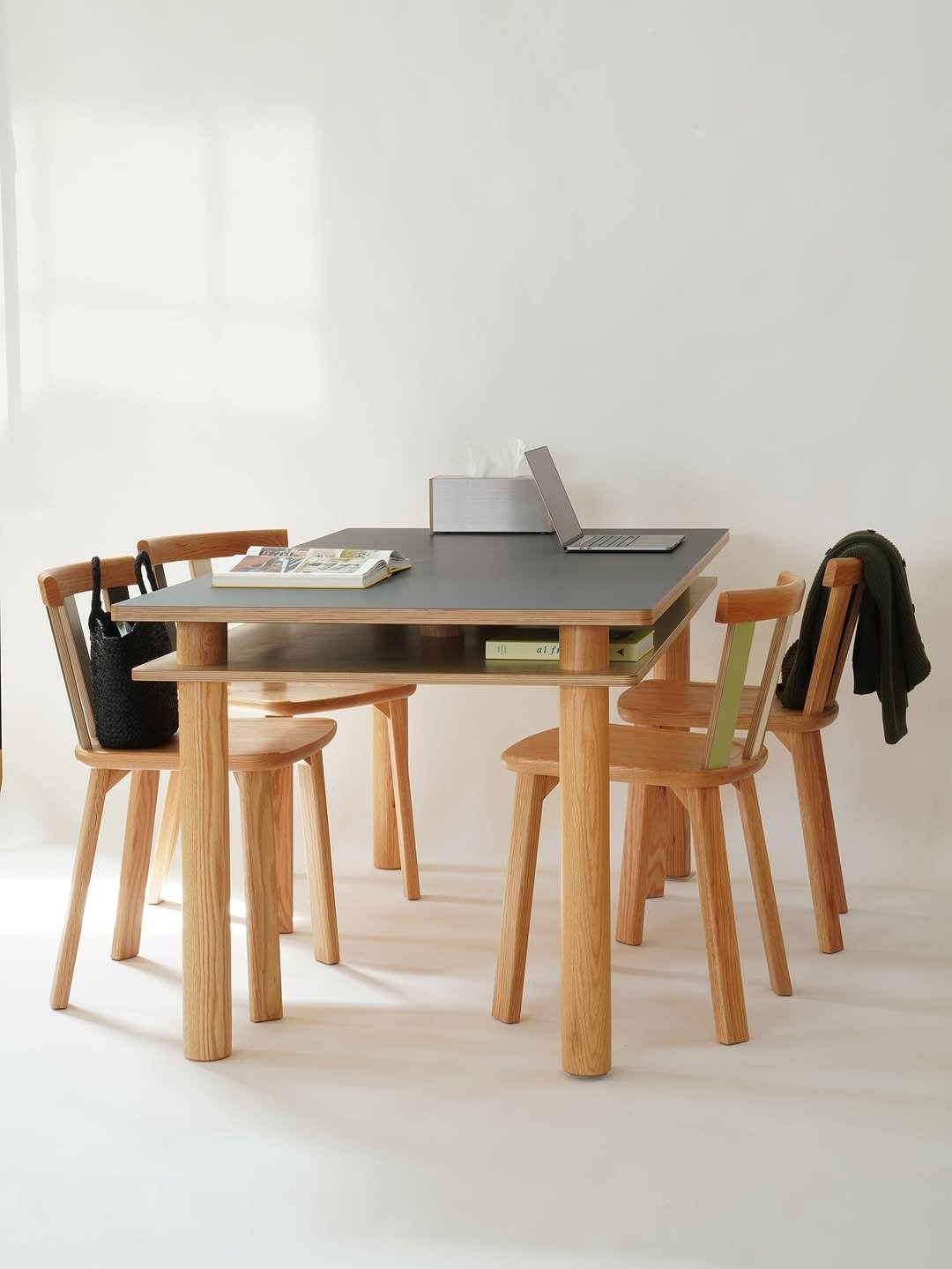 Photo shared by 언커먼하우스 UNCOMMON HOUSE on September 25, 2025 tagging @uncommonhouse. May be an image of table, dining table, desk and text.